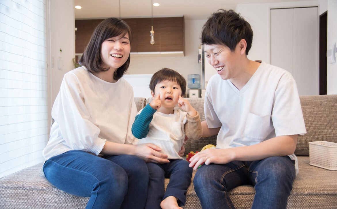 笑顔の家族